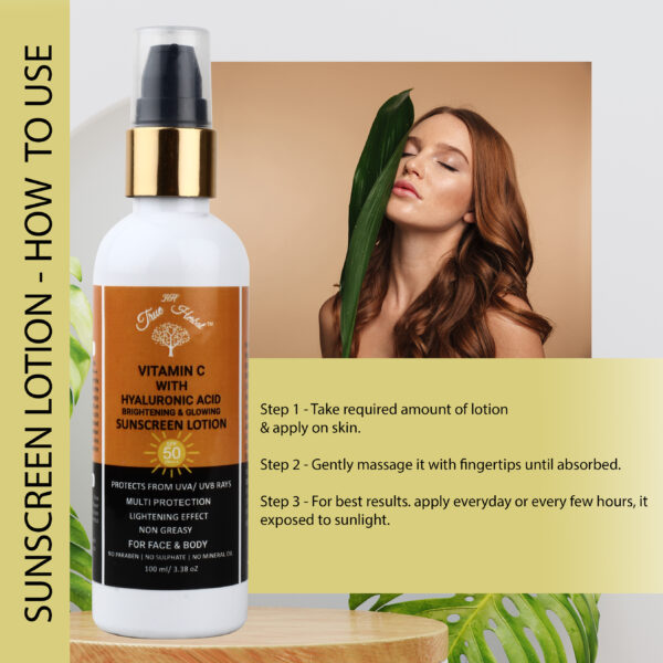 True Herbal Sunscreen Lotion 100ml - Image 3