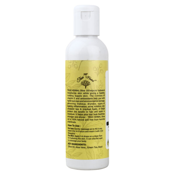 True Herbal Olive Oil for Hair and Skin 200ml - Image 6
